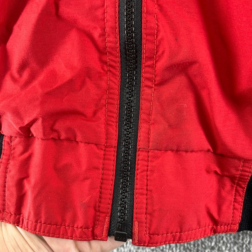 VTG Wearguard Coca Cola Long Sleeve Zip Up Jacket Red Black Mens XL Windbreaker - Picture 5 of 13
